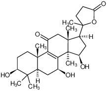 3β,7β,15β-trihydroxy-11-oxo-lanosta-8-en-24→20 lactone